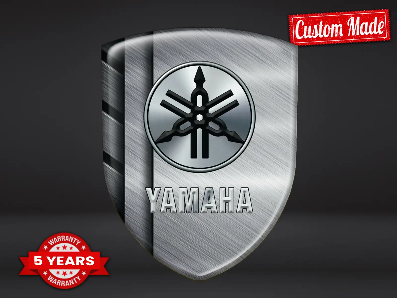Yamaha Sticker Bombé Édition Premium Badges Auto Perso